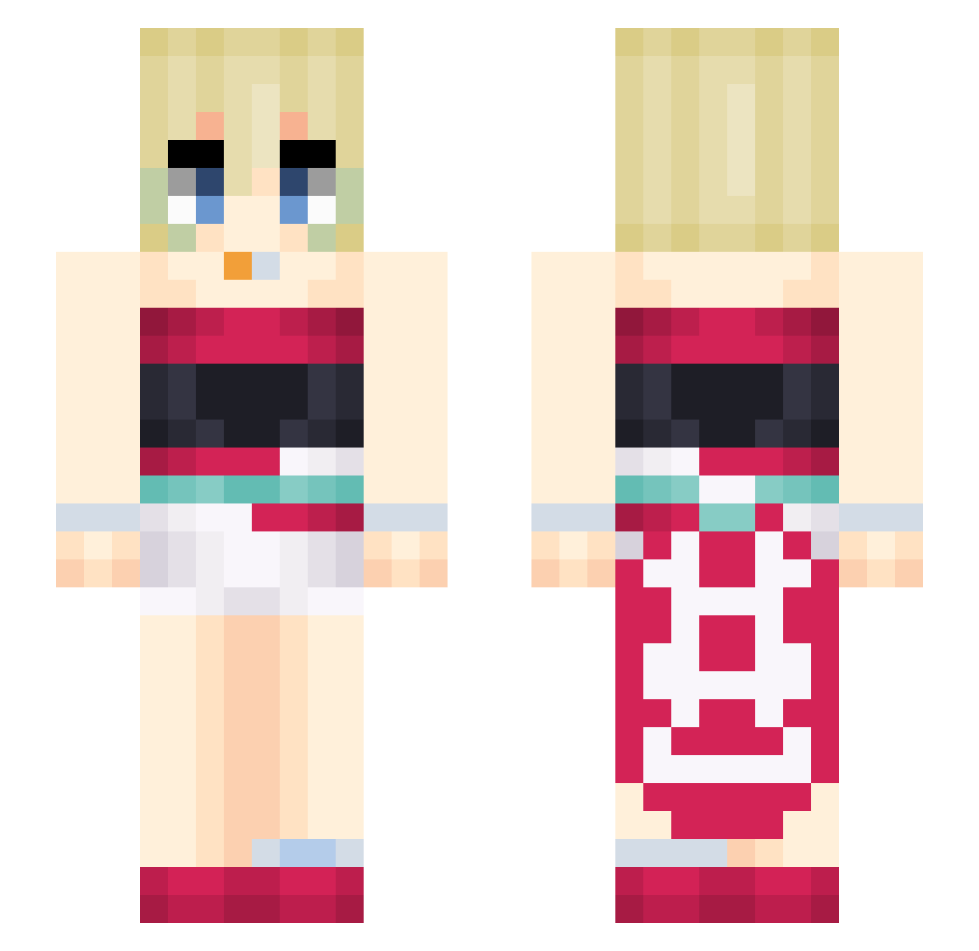 kjh2347 Minecraft skin, front and back view