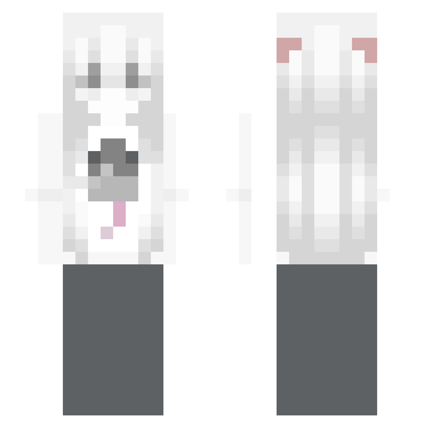 kickirik Minecraft skin, front and back view