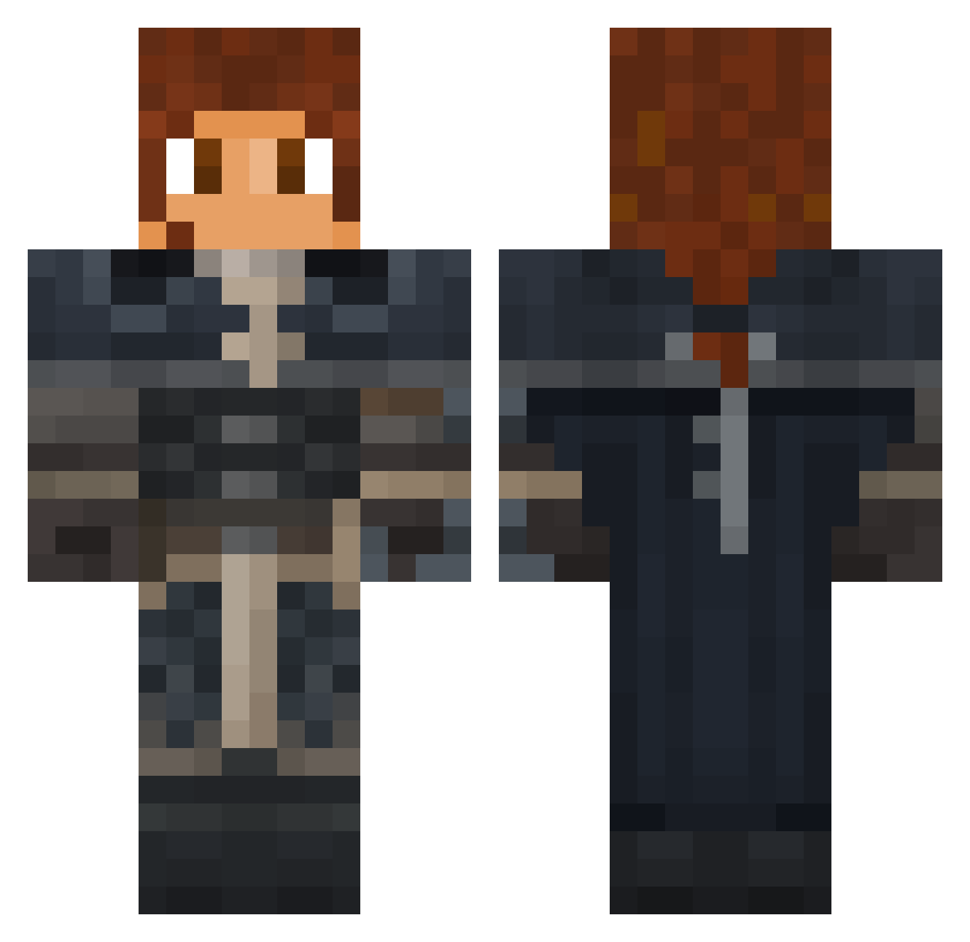TetraForce123 Minecraft skin, front and back view