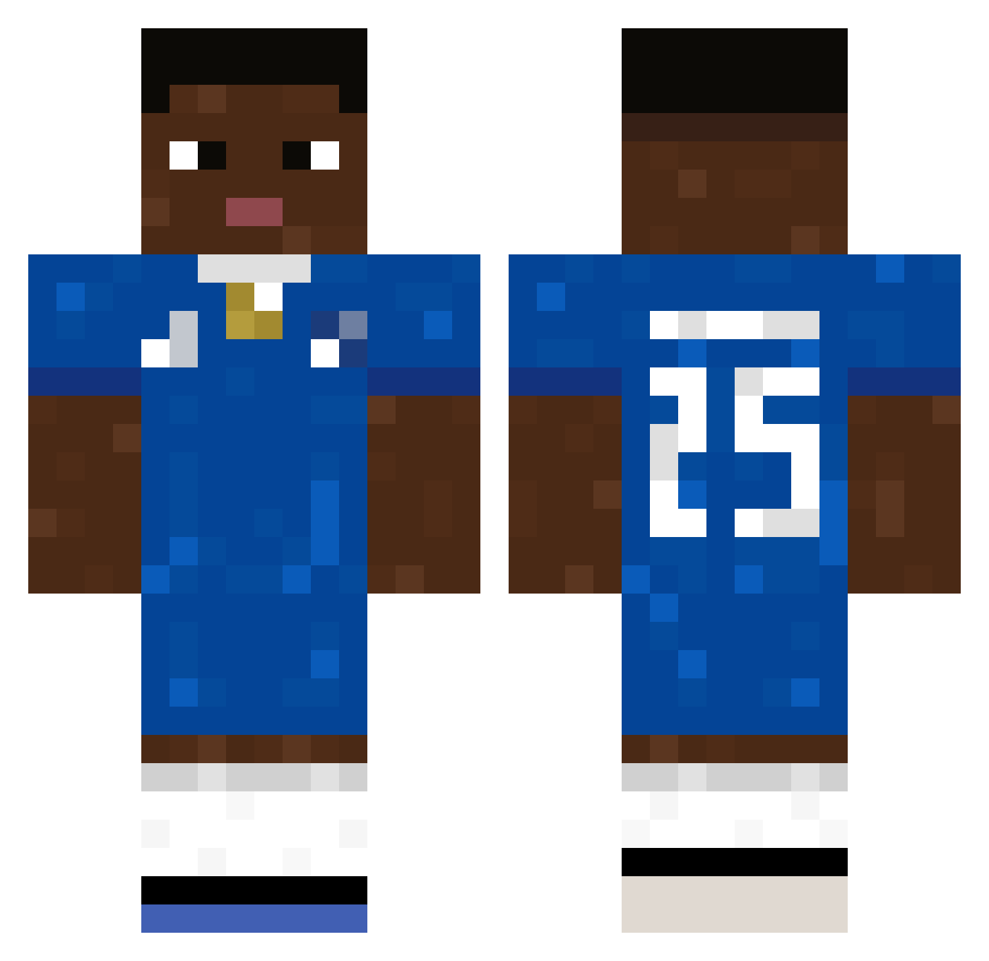 Smiigh Minecraft skin, front and back view