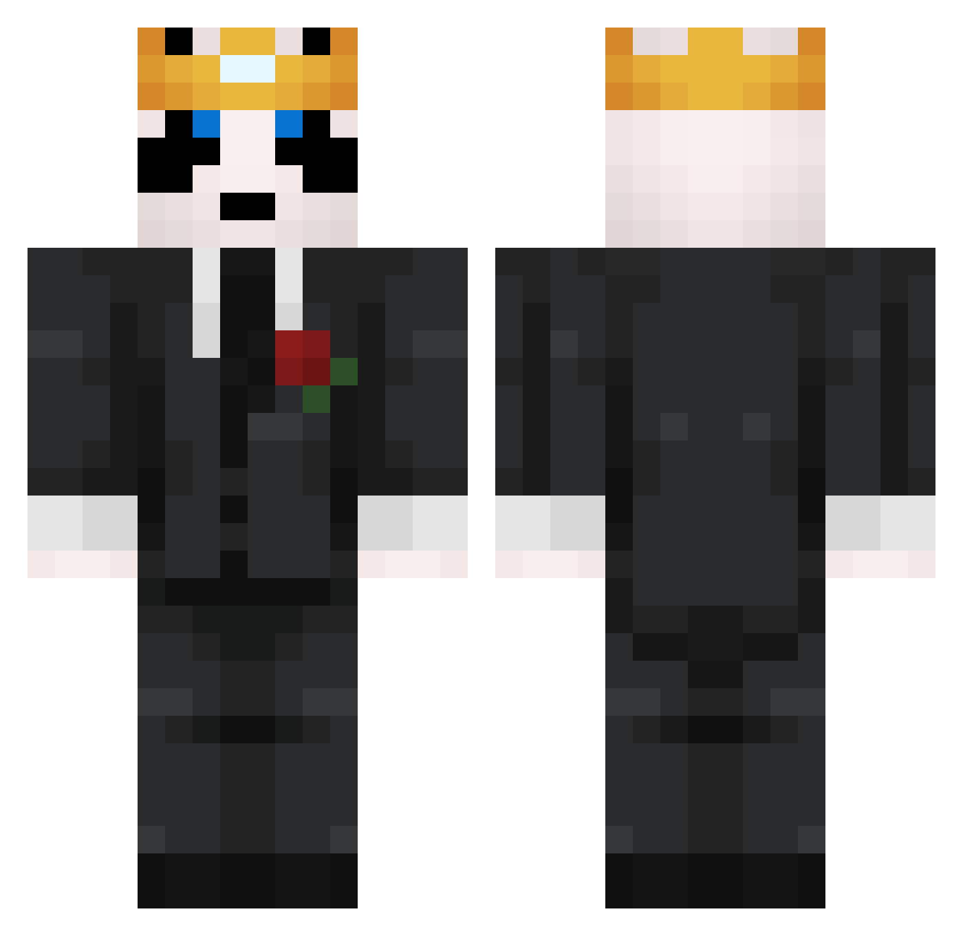 ColinSpelar Minecraft skin, front and back view