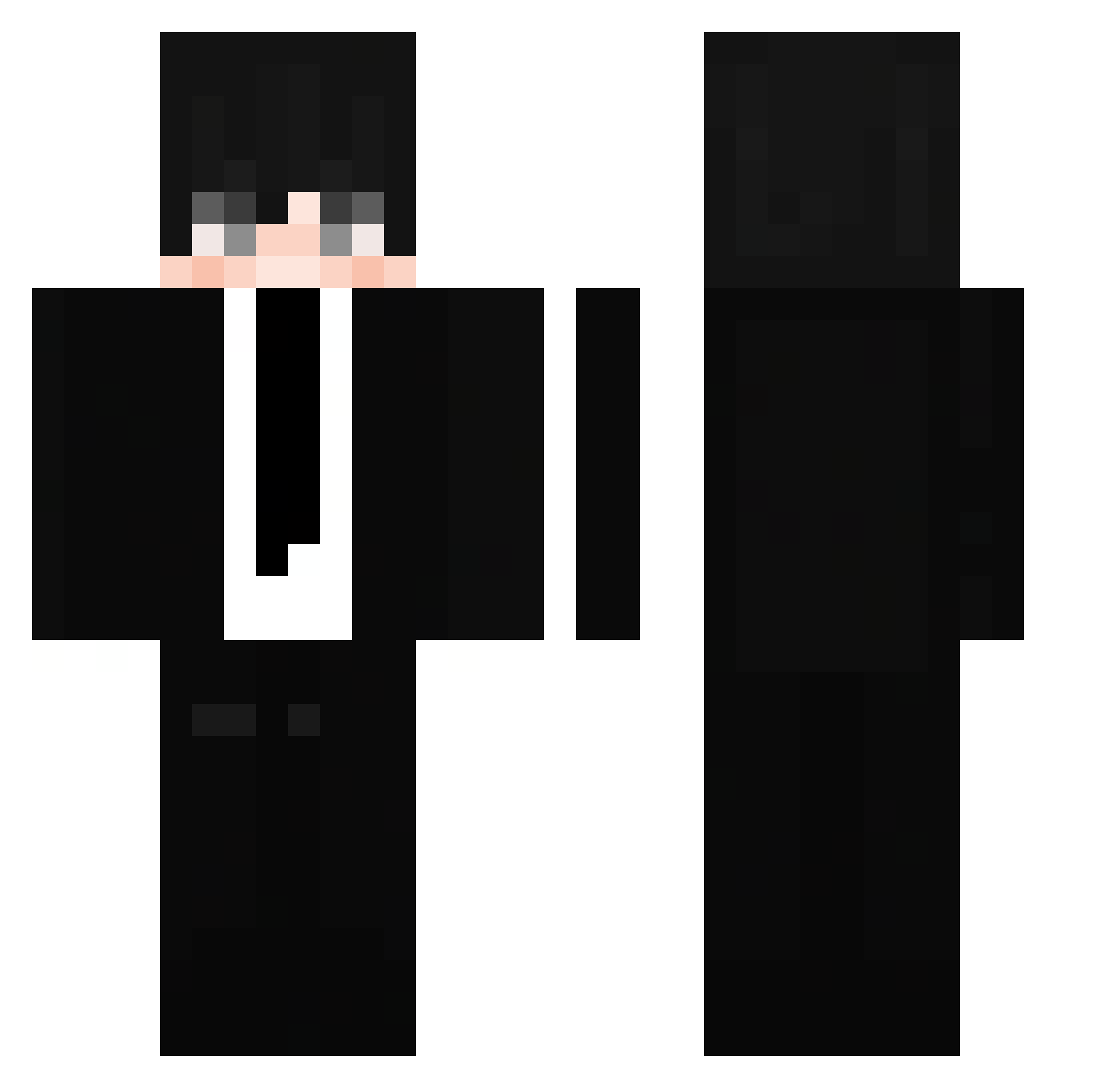 zet44 Minecraft skin, front and back view