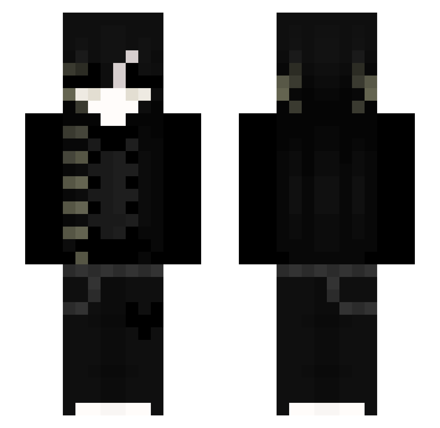 princessdannu Minecraft skin, front and back view