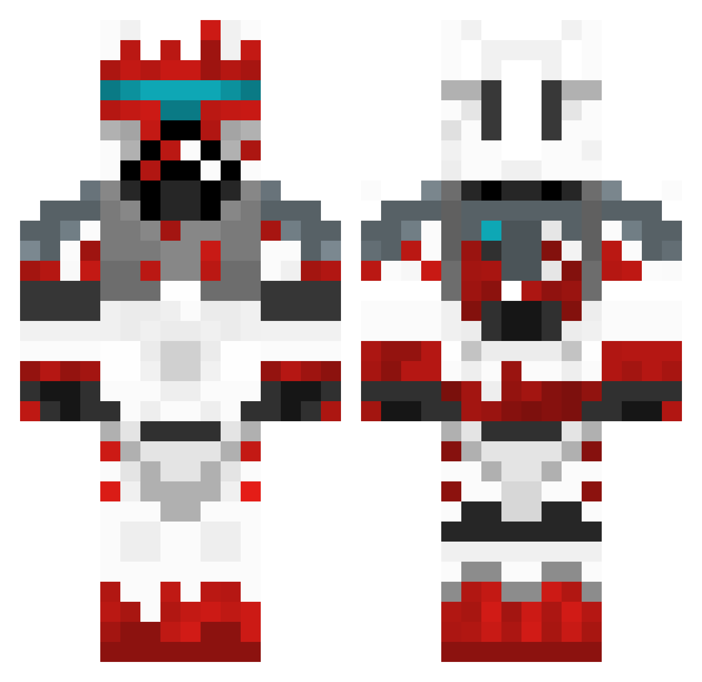 PrepaidMoney542 Minecraft skin, front and back view
