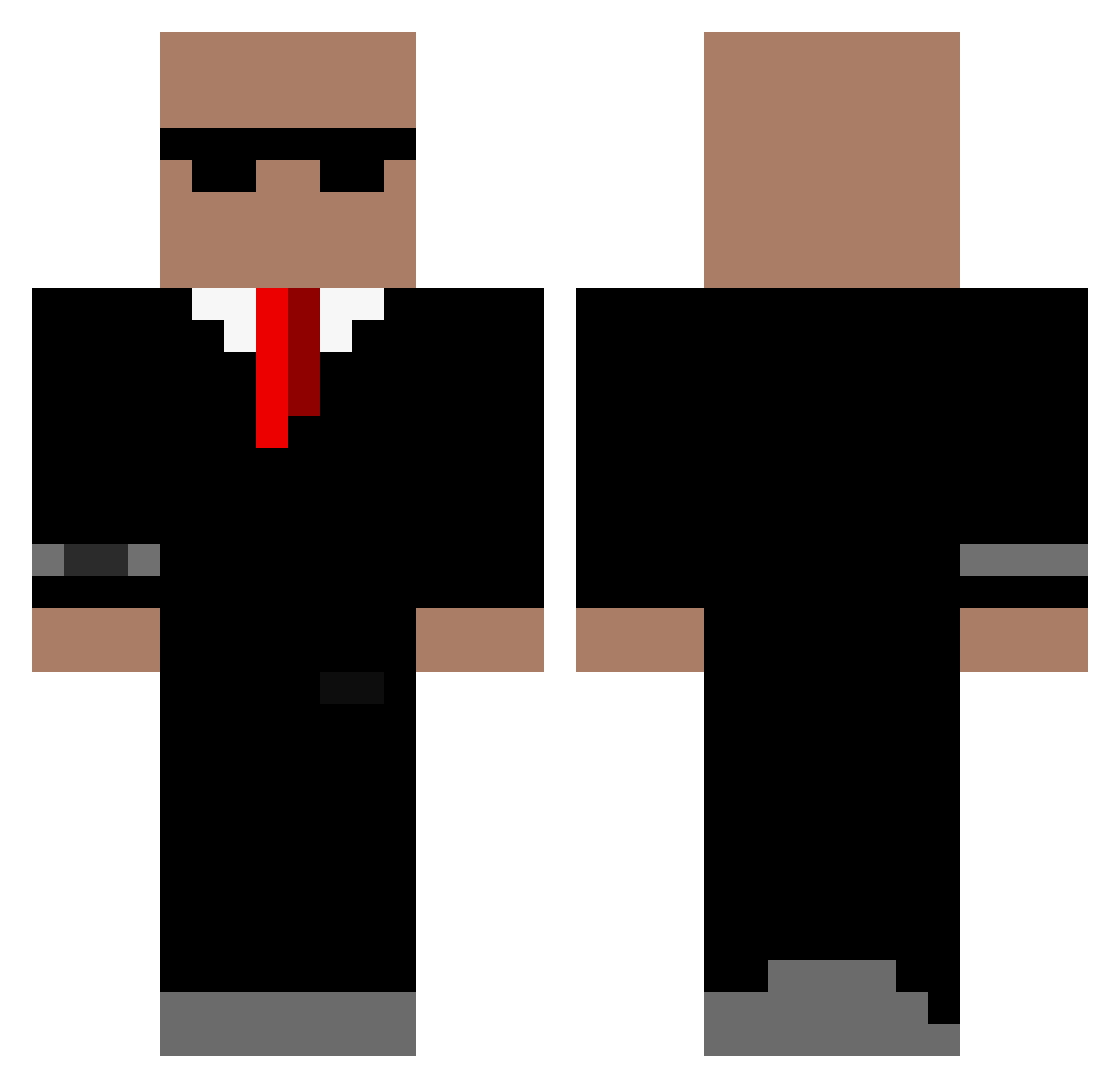 JhonatanElias Minecraft skin, front and back view