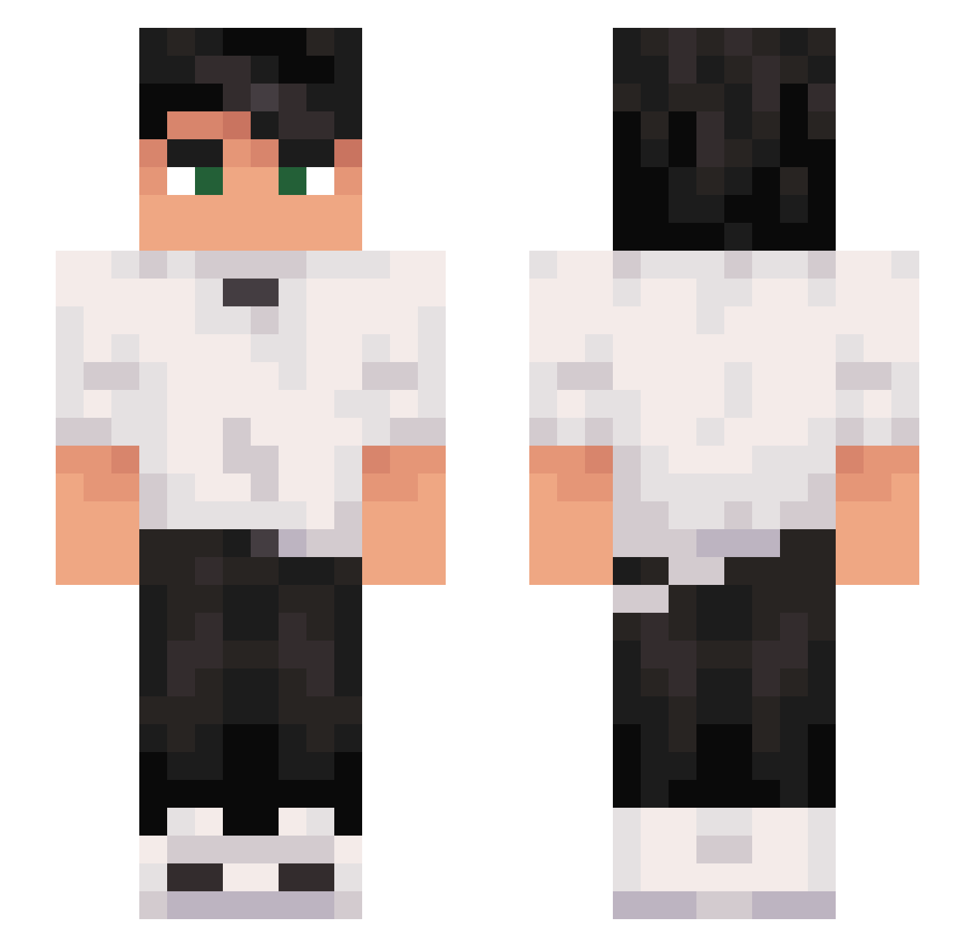 king_cl_6 Minecraft skin, front and back view