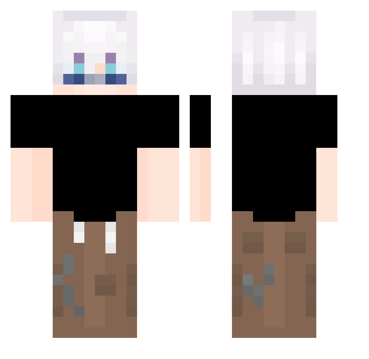 20f2 Minecraft skin, front and back view