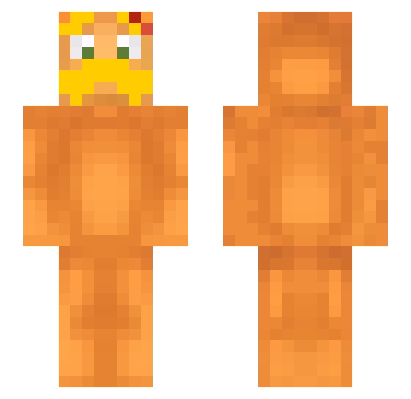 yooav Minecraft skin, front and back view