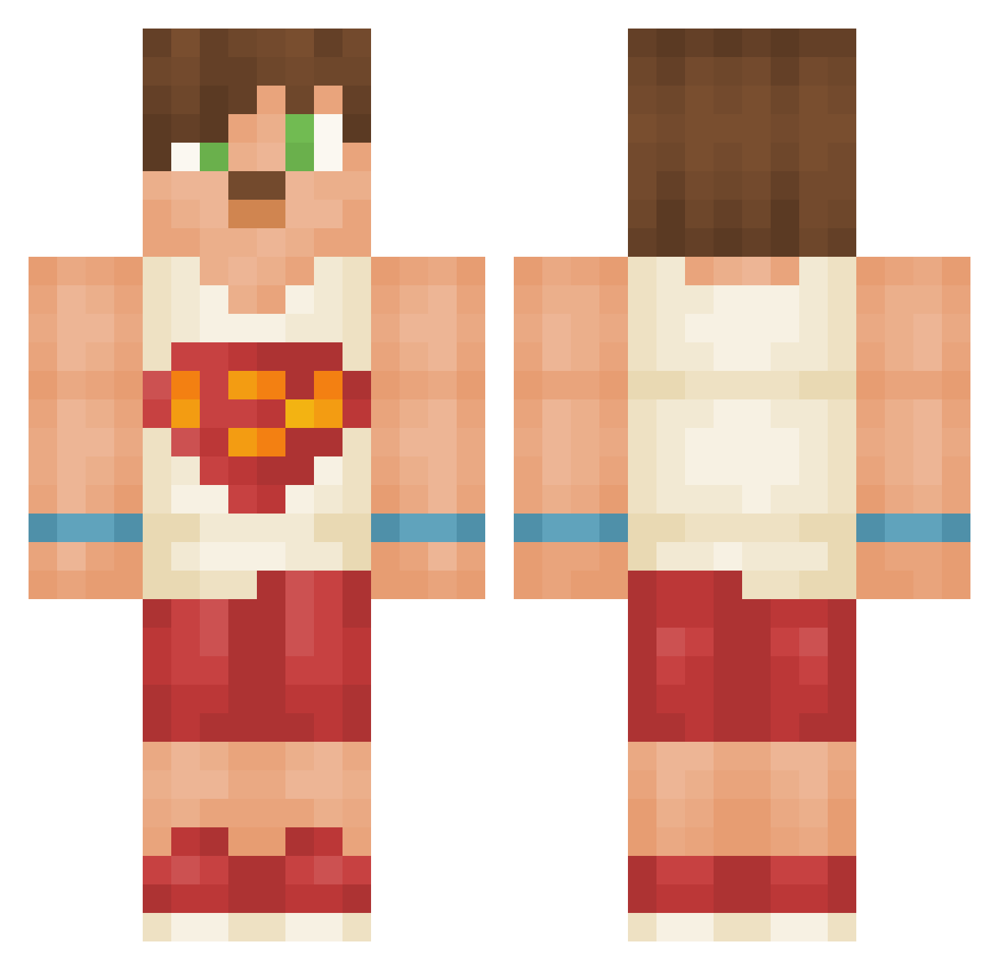 sutlubaklava Minecraft skin, front and back view