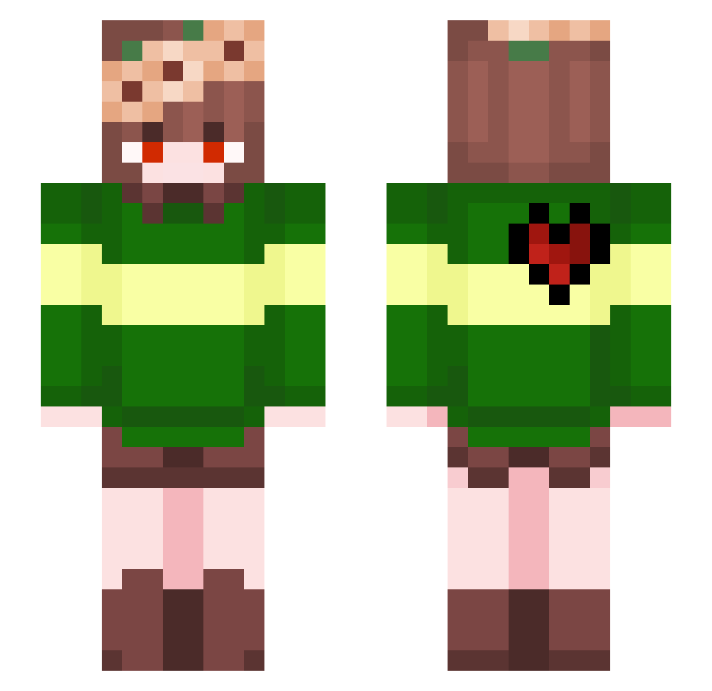 DanyellTheGreat Minecraft skin, front and back view