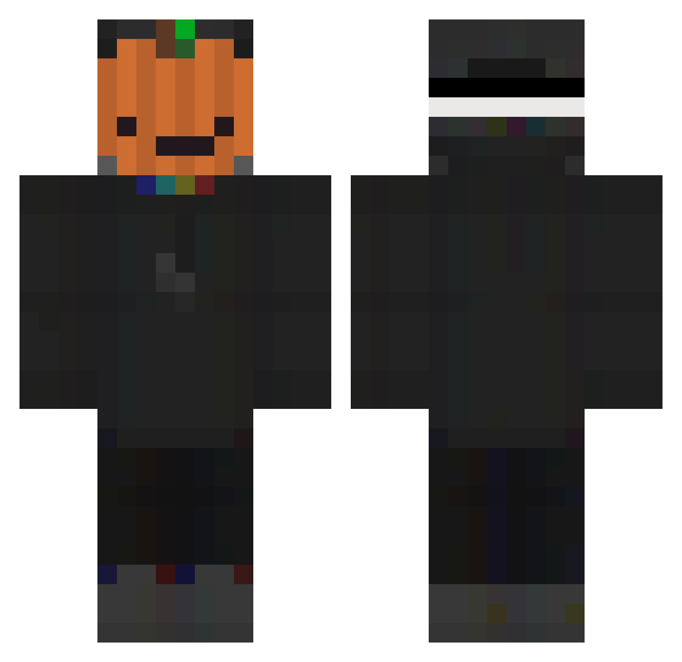 VOLLK_ Minecraft skin, front and back view