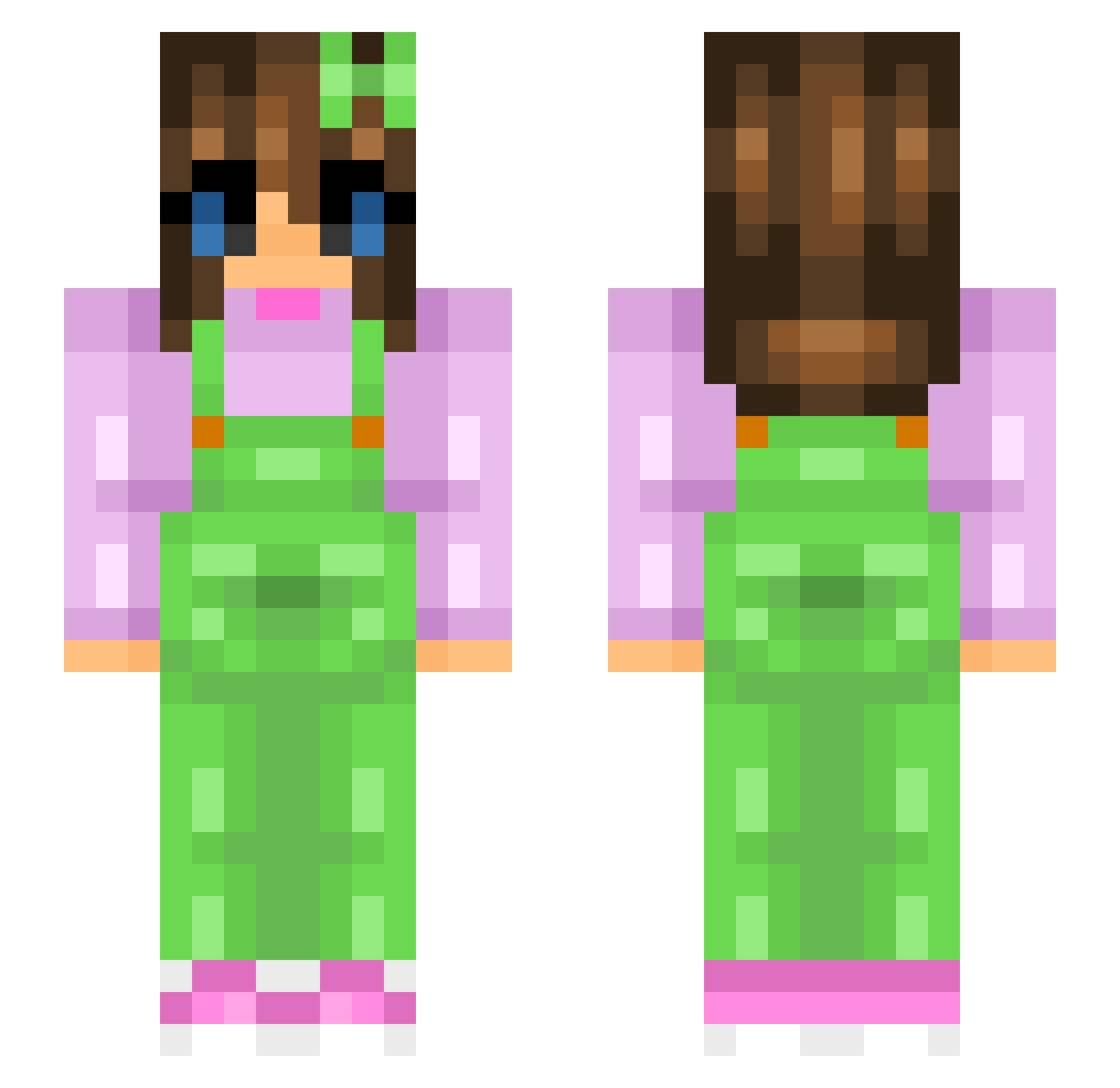 Diamond_House Minecraft skin, front and back view