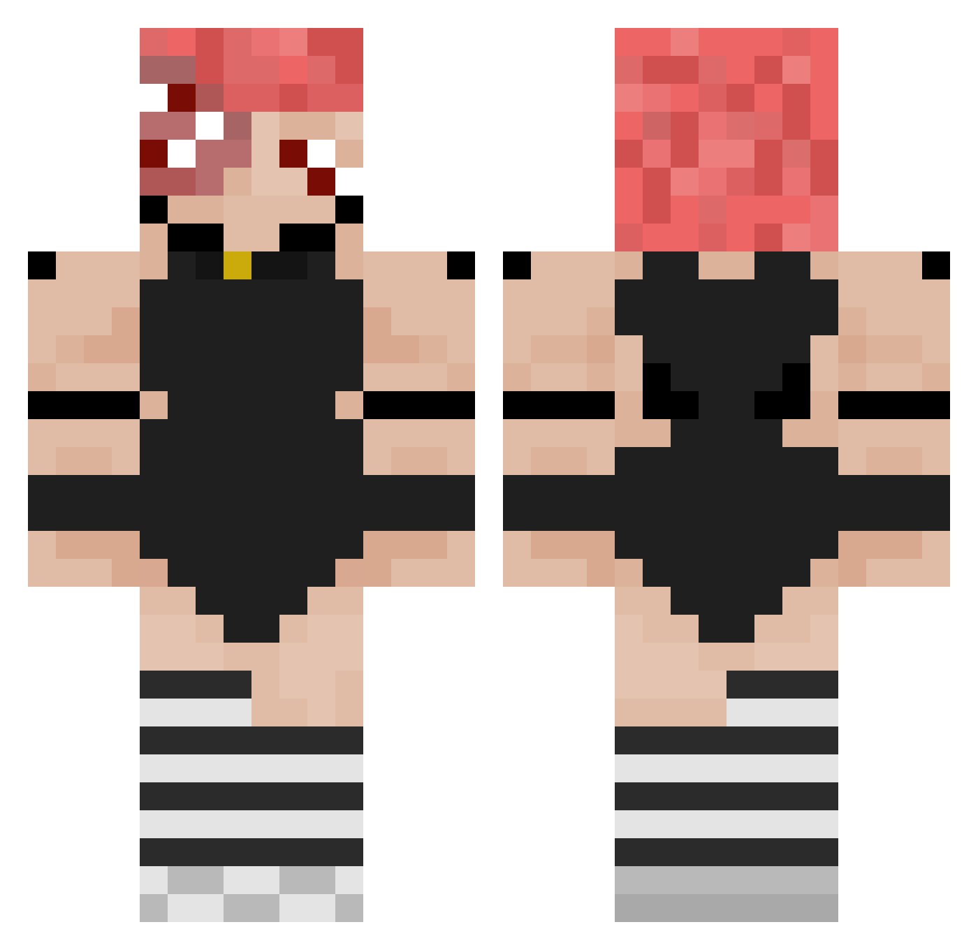 xMachi_x Minecraft skin, front and back view