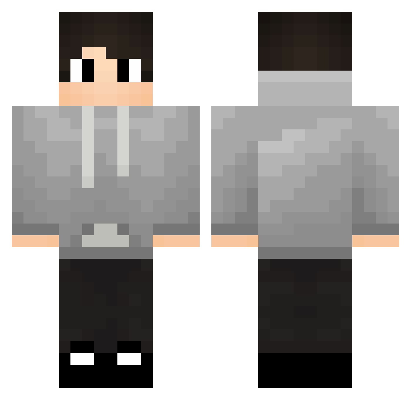 Securum Minecraft skin, front and back view
