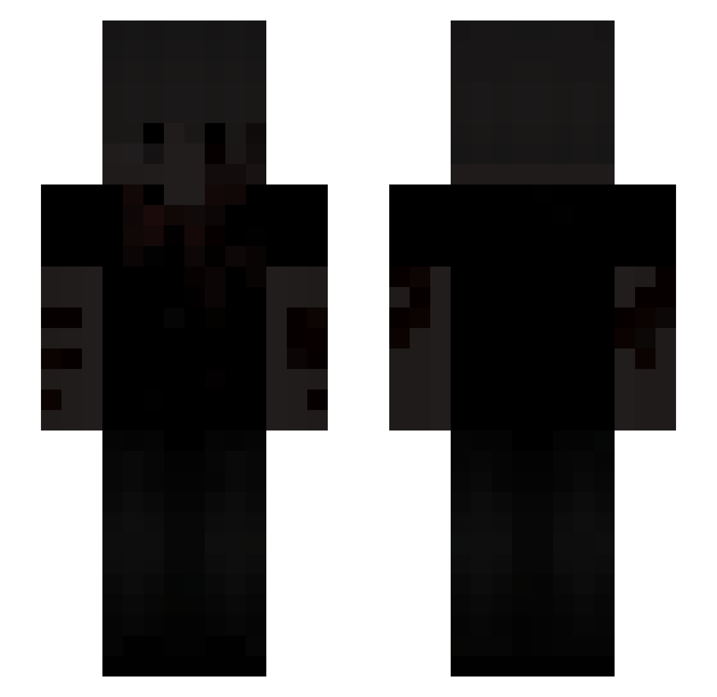 Tominasi Minecraft skin, front and back view