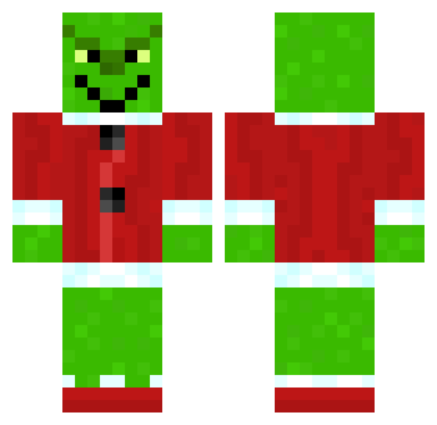 pewyg Minecraft skin, front and back view