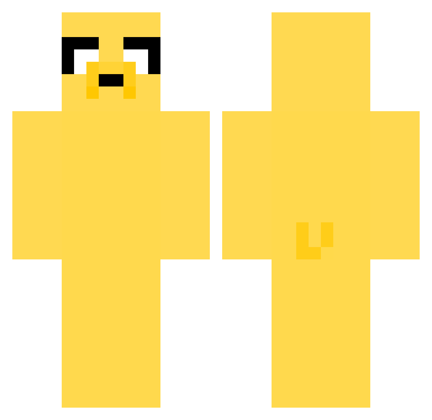 xuqifeng Minecraft skin, front and back view