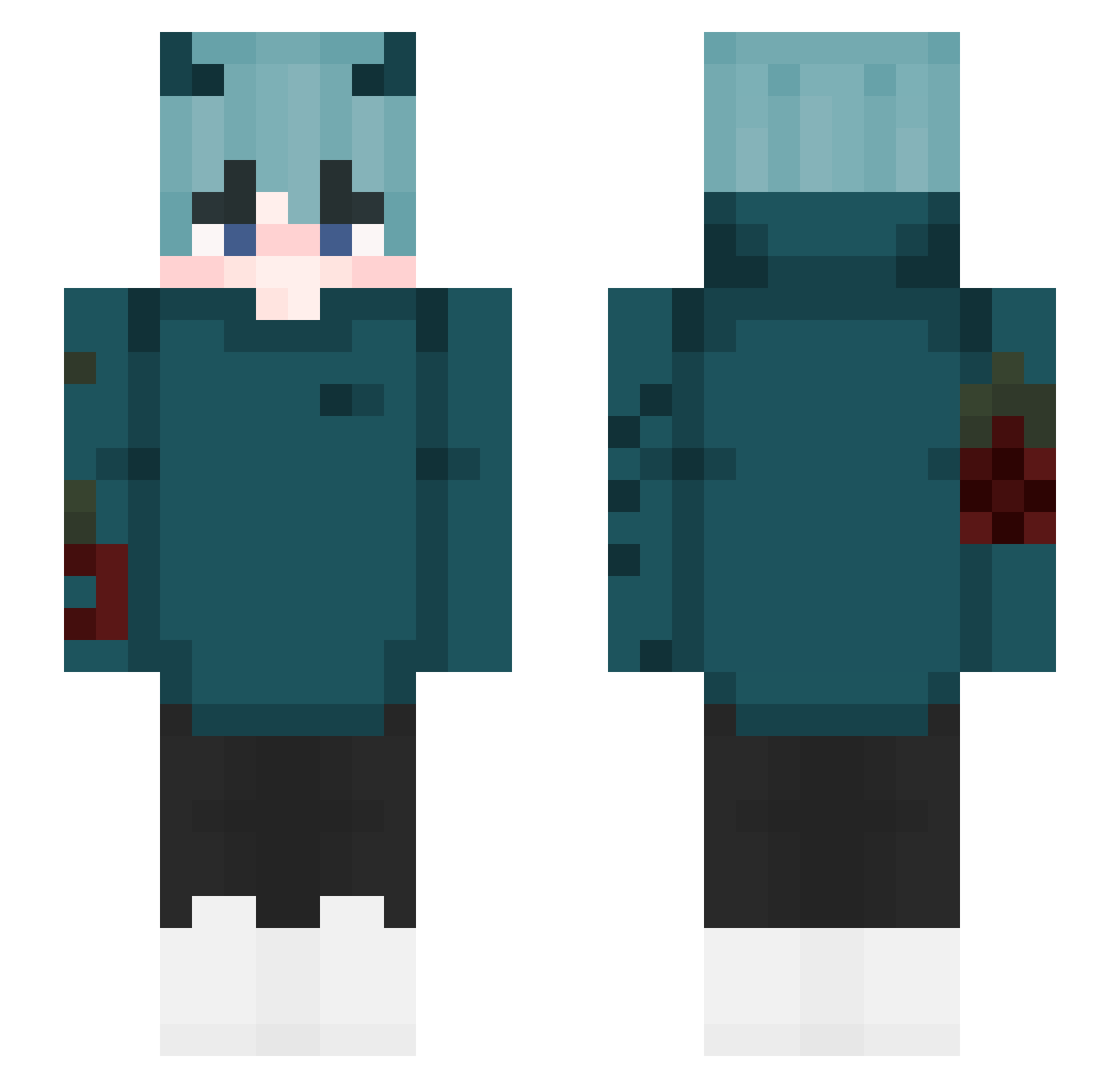 spider_ig Minecraft skin, front and back view