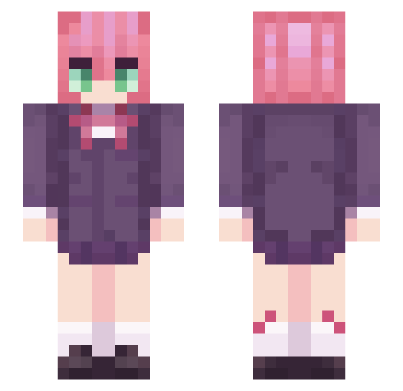 17Syn Minecraft skin, front and back view