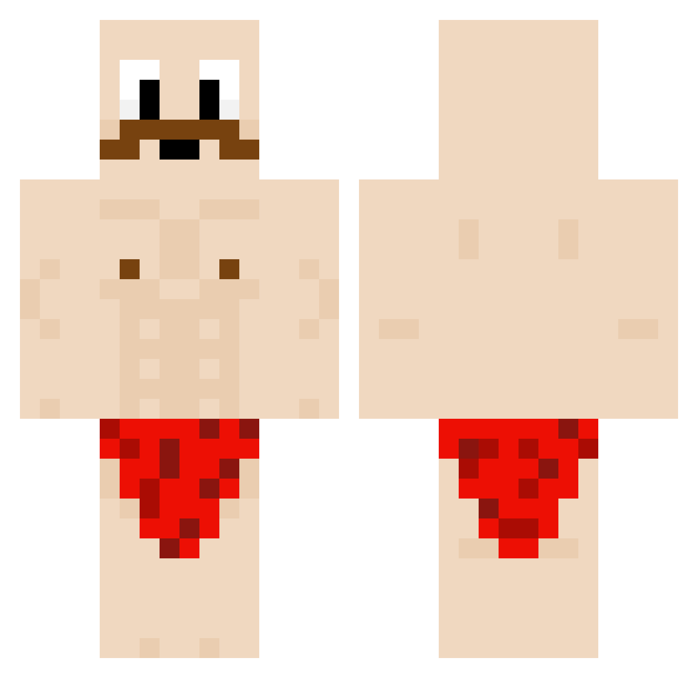 iamyasko Minecraft skin, front and back view