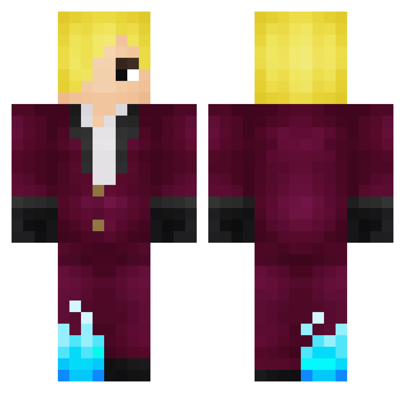 Chicken_Nuggy Minecraft skin, front and back view