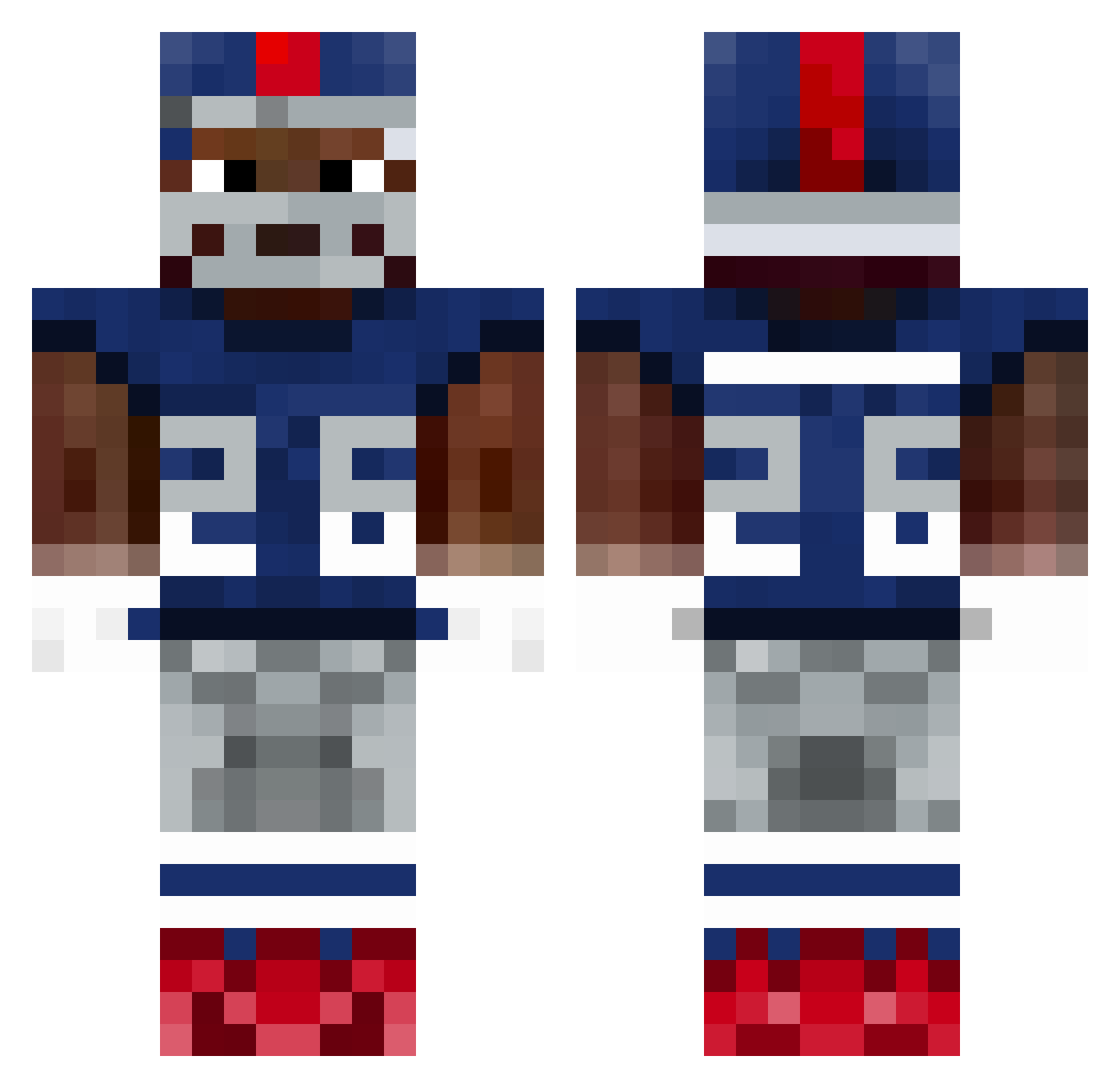 lukas2527 Minecraft skin, front and back view