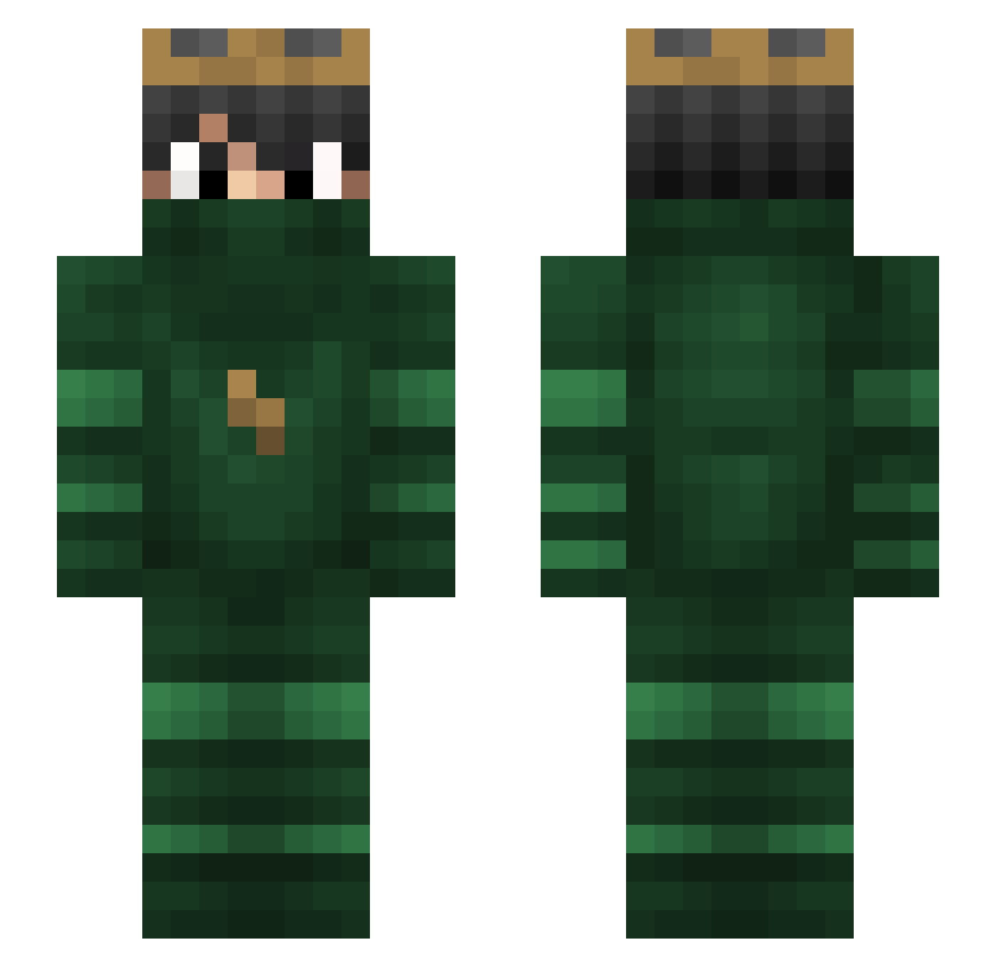 znxtogv2 Minecraft skin, front and back view