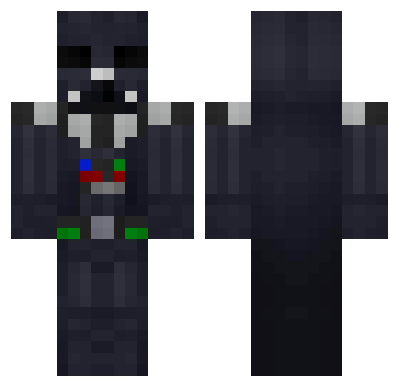 TimCantWait1 Minecraft skin, front and back view