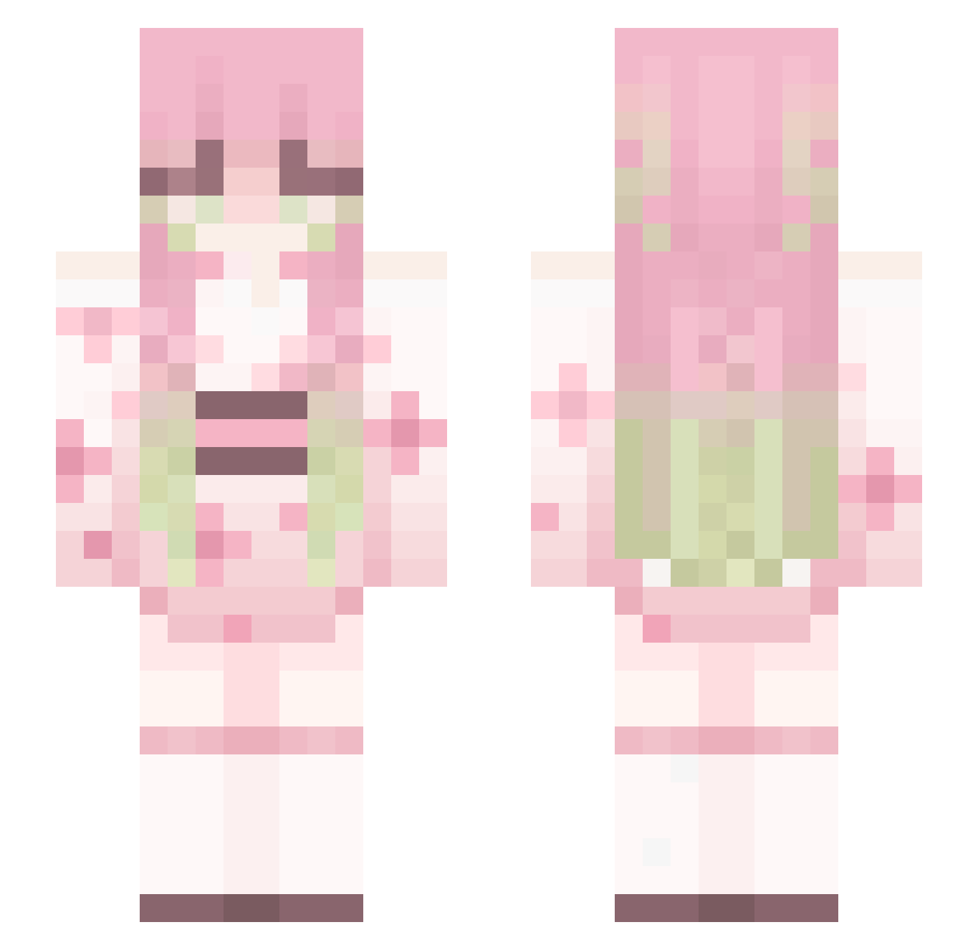 Guitoupylot23 Minecraft skin, front and back view