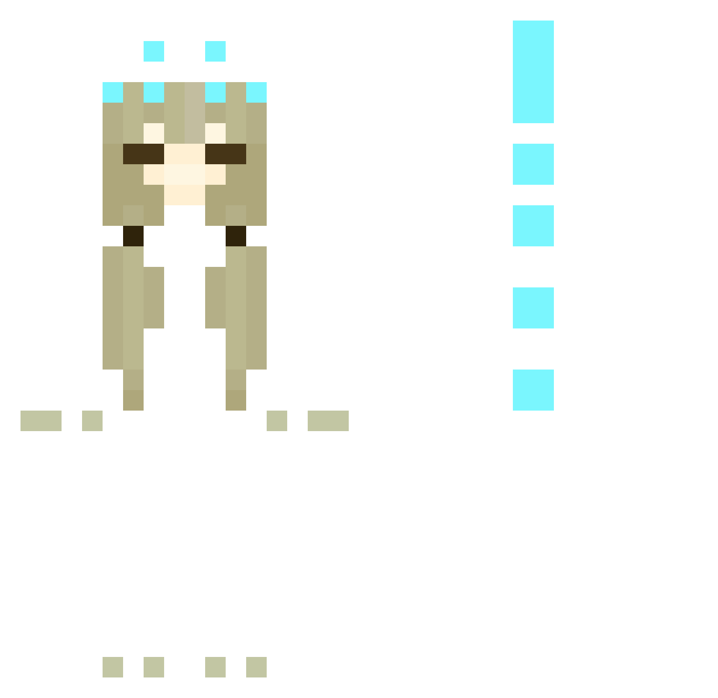 Zebulon18 Minecraft skin, front and back view