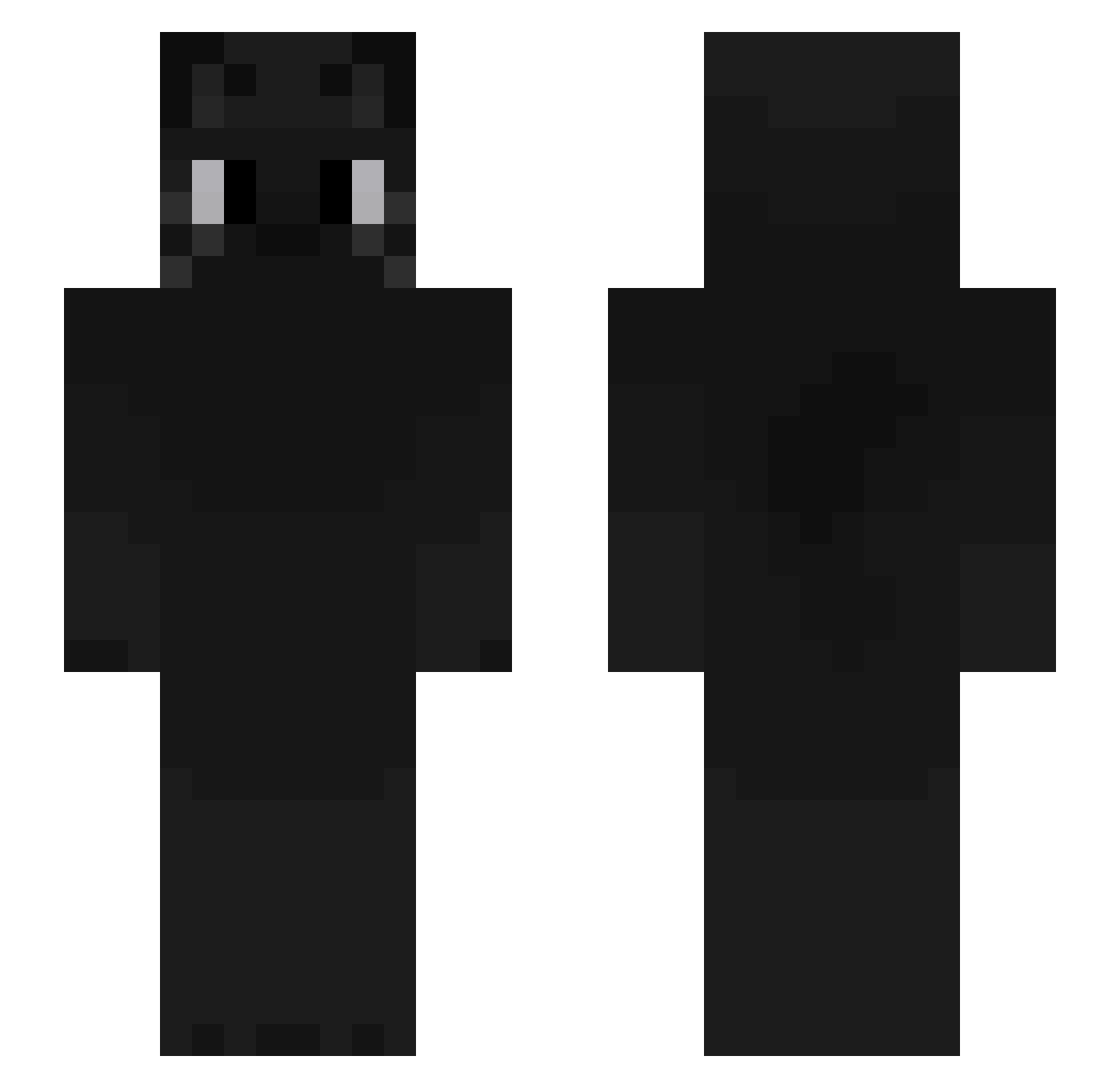 SushaxUnMax Minecraft skin, front and back view