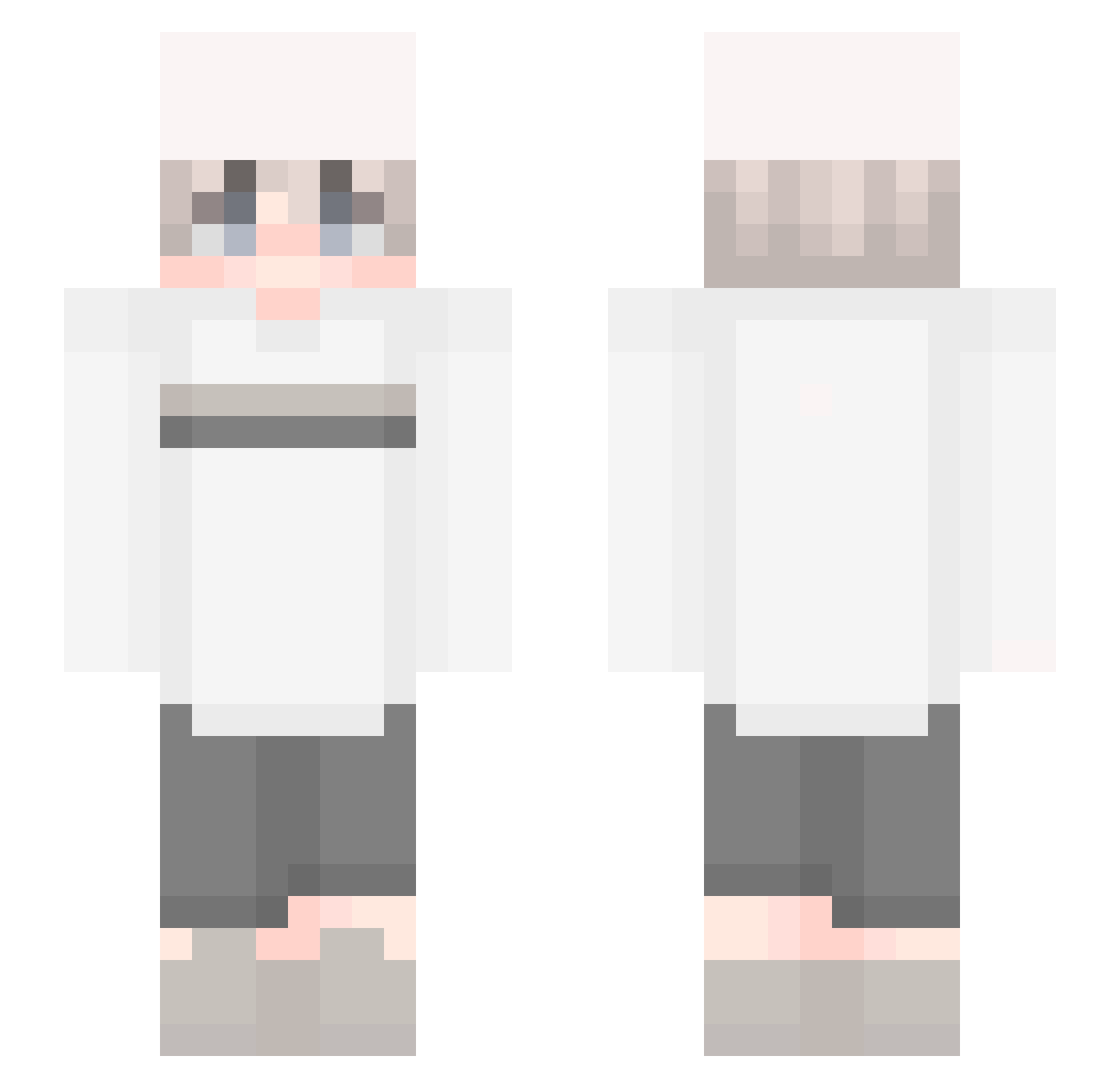 SharkO_O Minecraft skin, front and back view