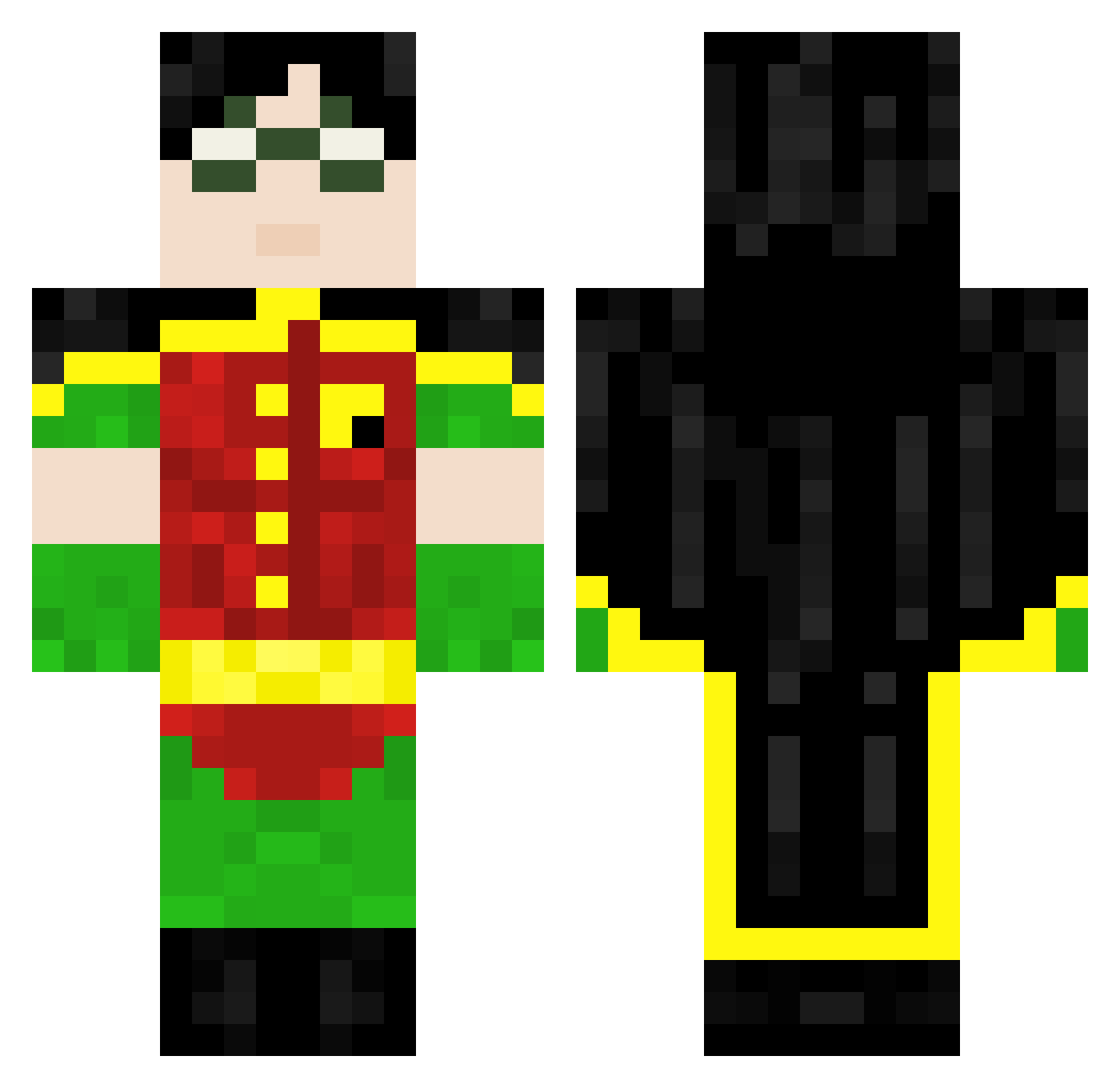 EjlerBoi Minecraft skin, front and back view