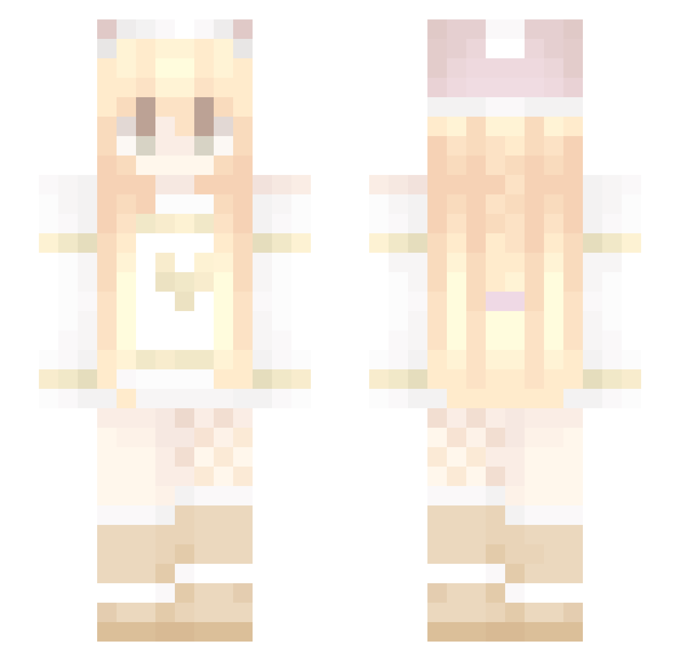 gold2526 Minecraft skin, front and back view