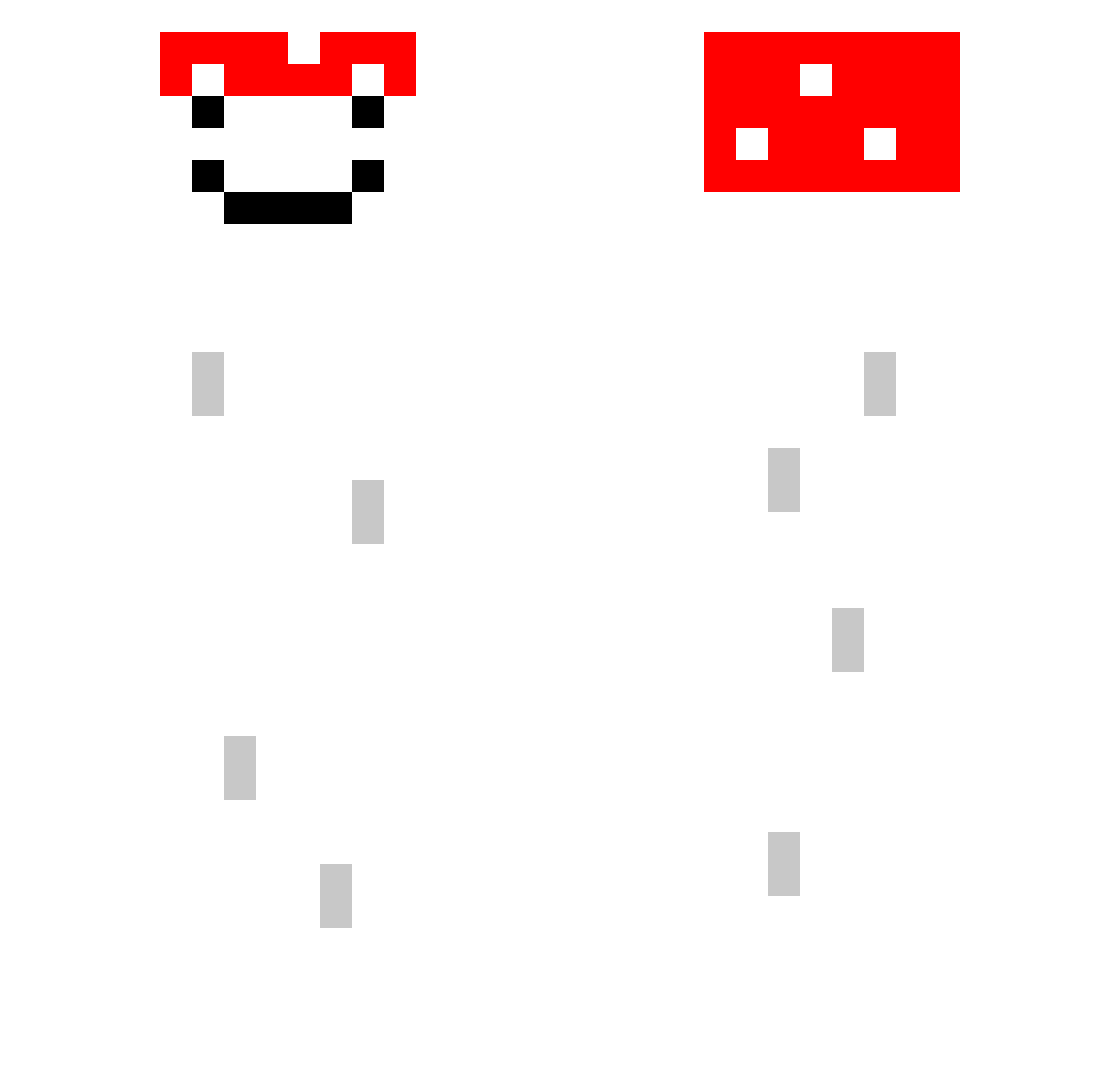 four_fish Minecraft skin, front and back view