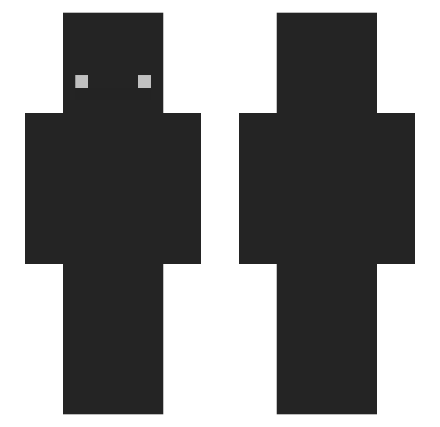 Udally02 Minecraft skin, front and back view
