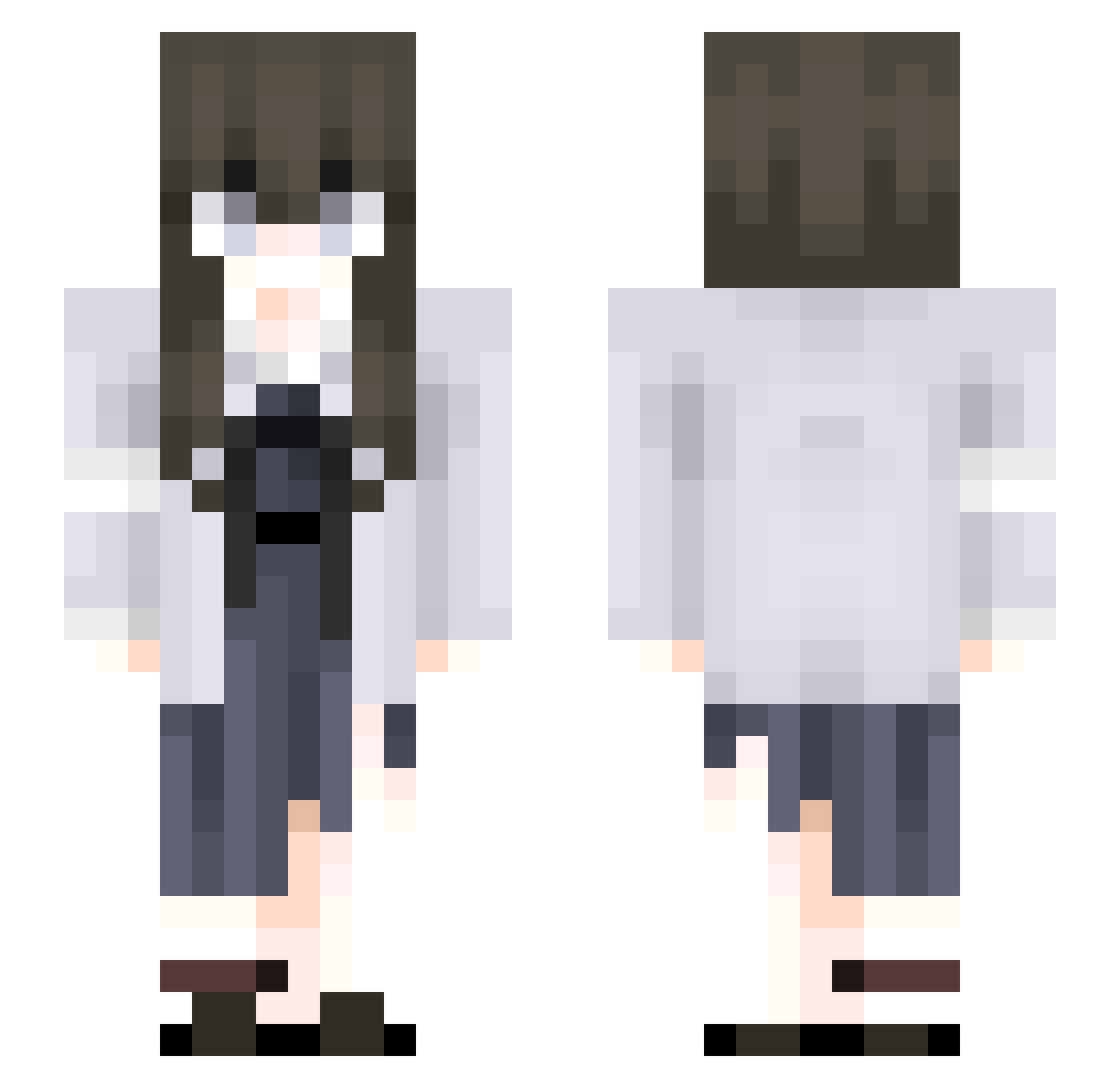 YunLi_Baby Minecraft skin, front and back view