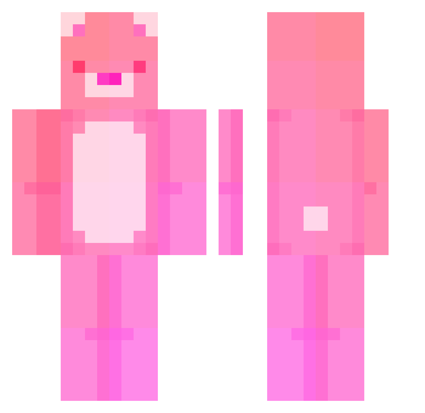 Stevenzhang731 Minecraft skin, front and back view