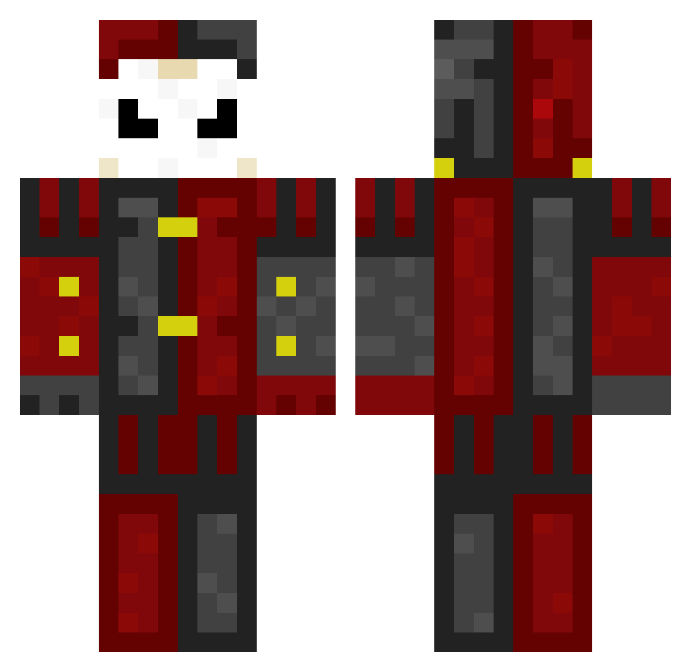 JorgieKun Minecraft skin, front and back view
