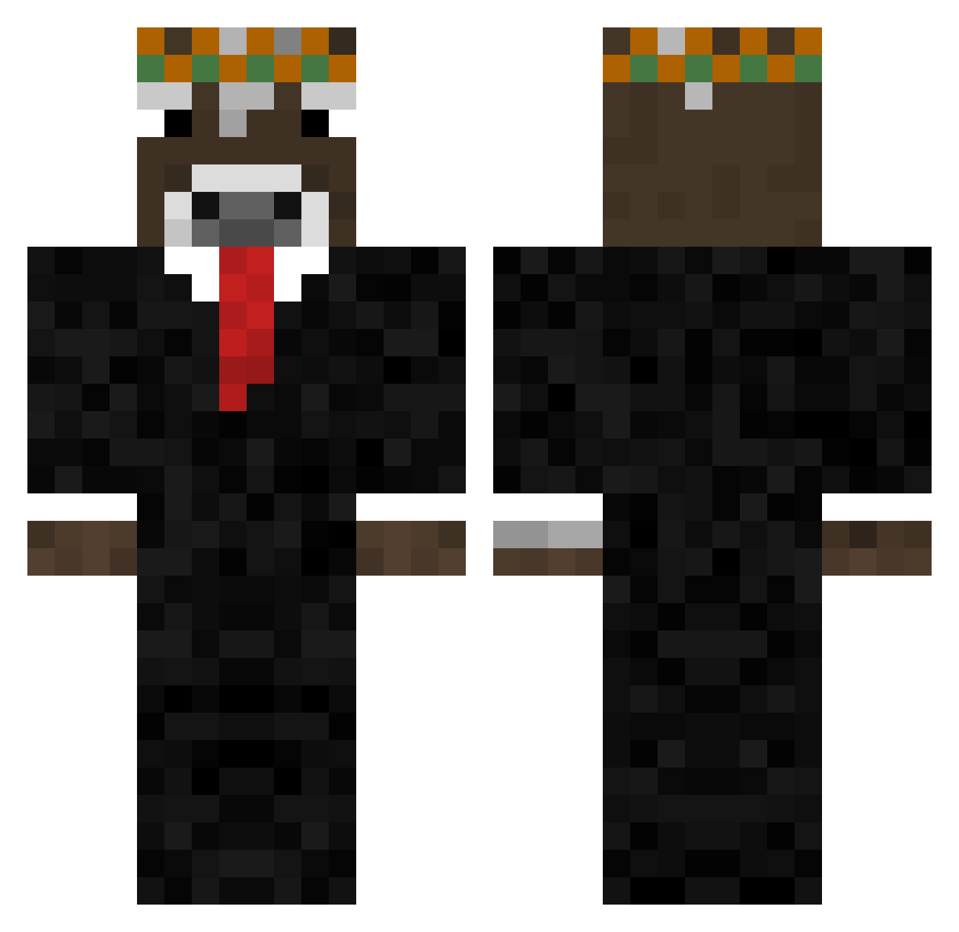 _Layx_ Minecraft skin, front and back view