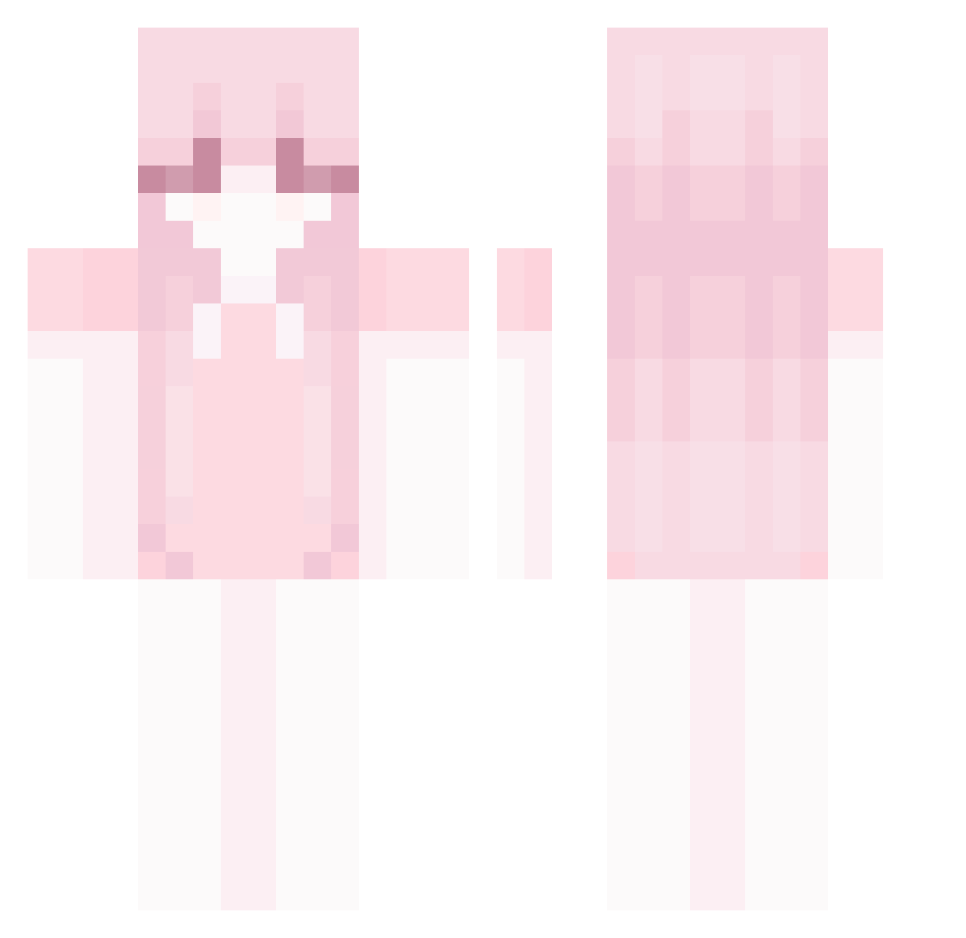 SraRocih Minecraft skin, front and back view