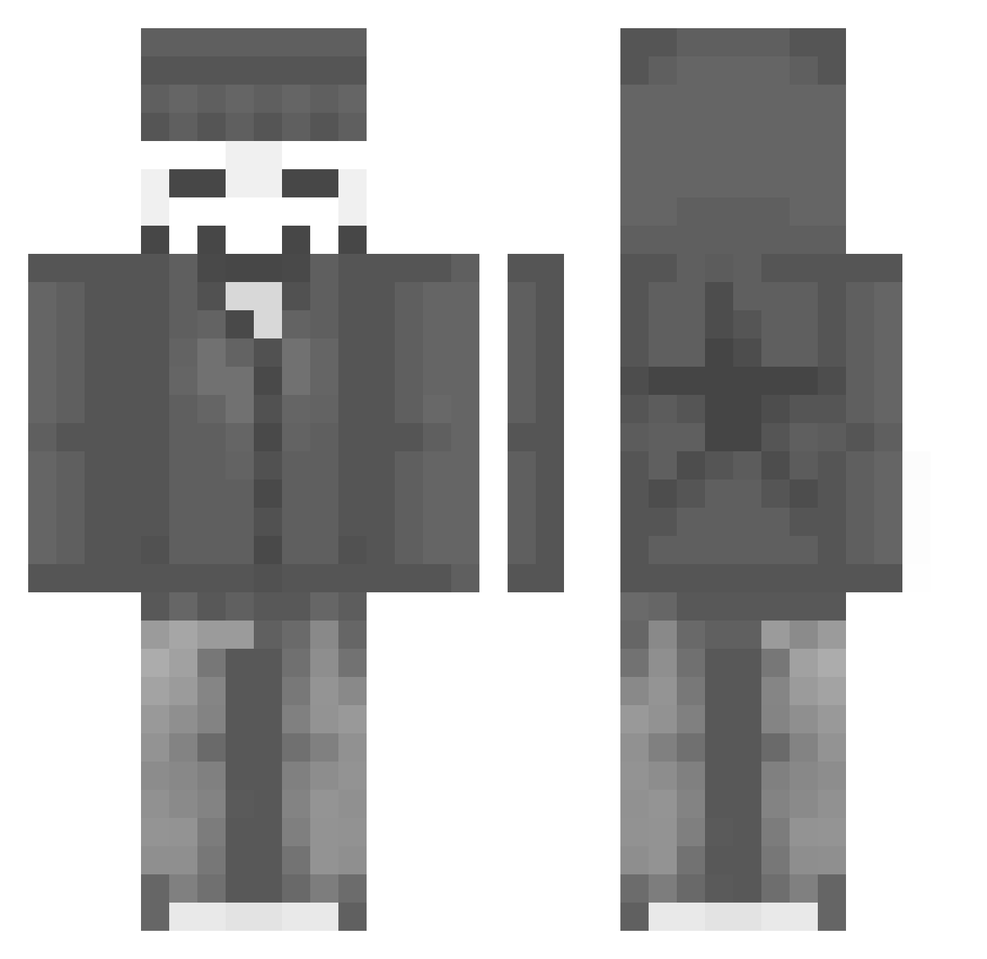 Ediakiraly Minecraft skin, front and back view