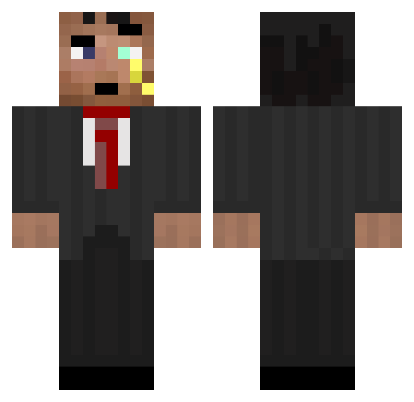 Matt_Shadowwing Minecraft skin, front and back view