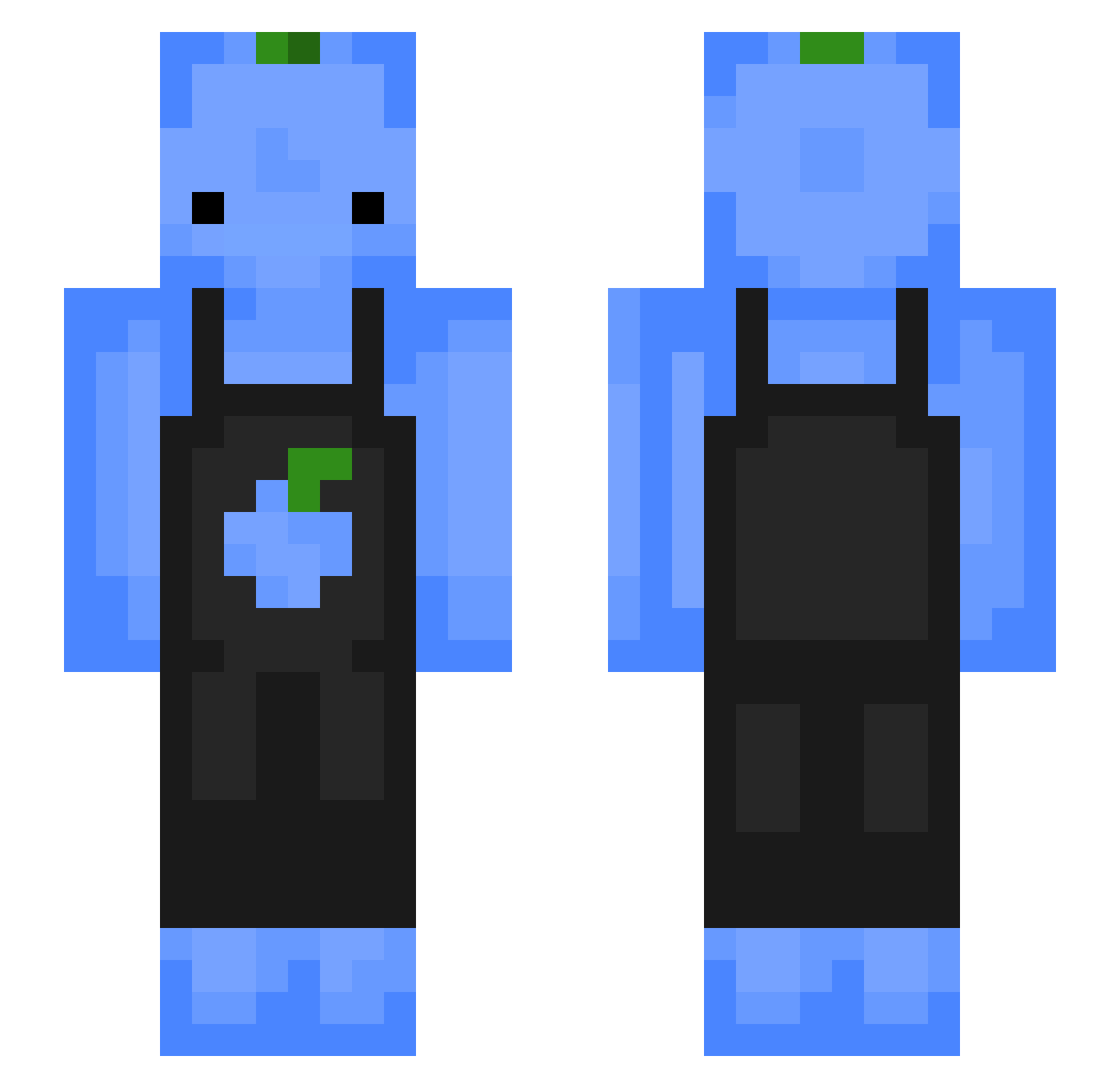 5foot7 Minecraft skin, front and back view