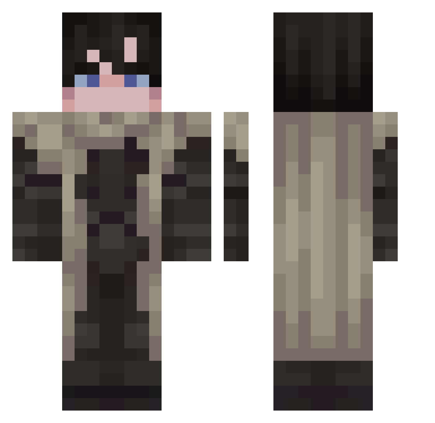 _WhiteTPoison_ Minecraft skin, front and back view