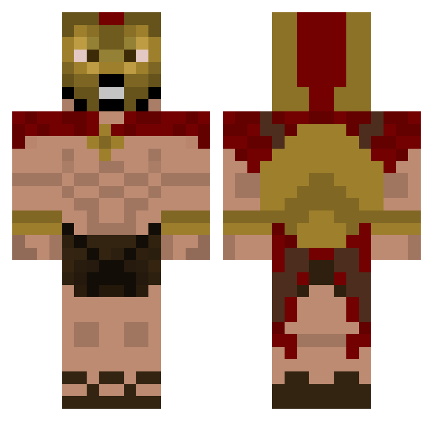 Emmamax_ Minecraft skin, front and back view