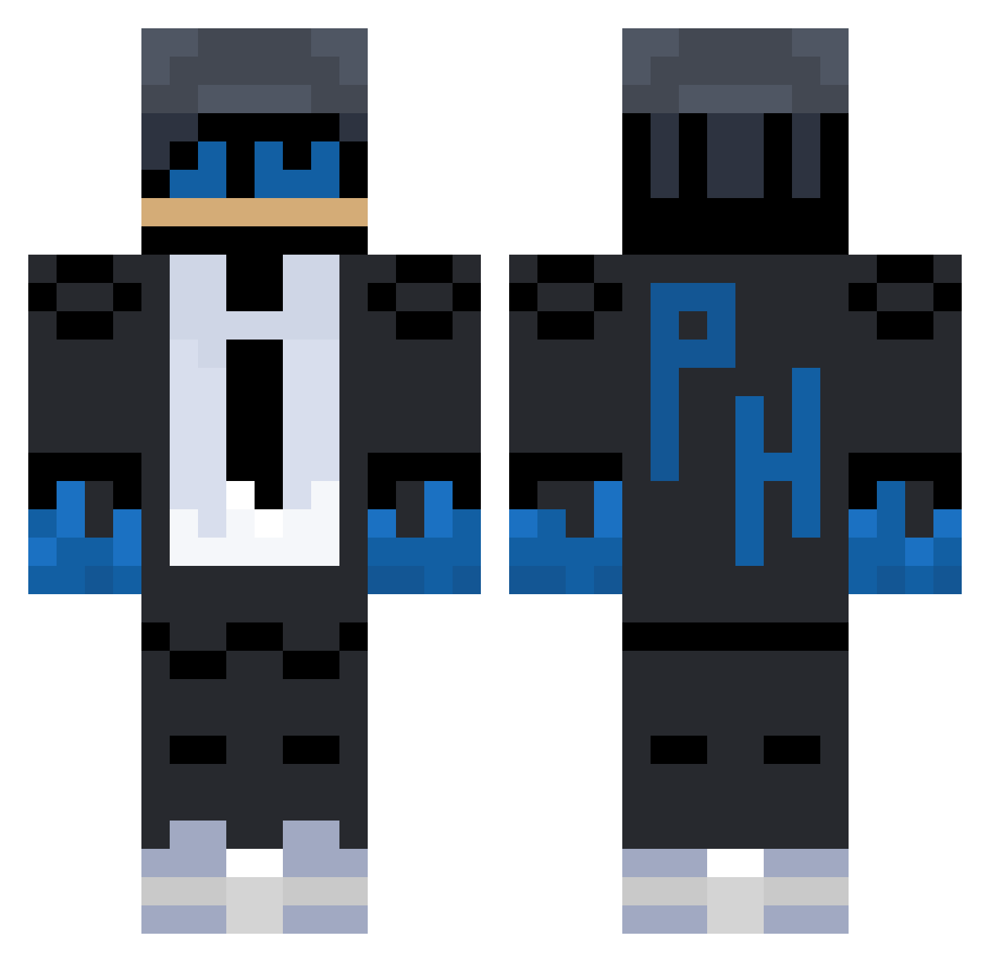 StilResurge Minecraft skin, front and back view