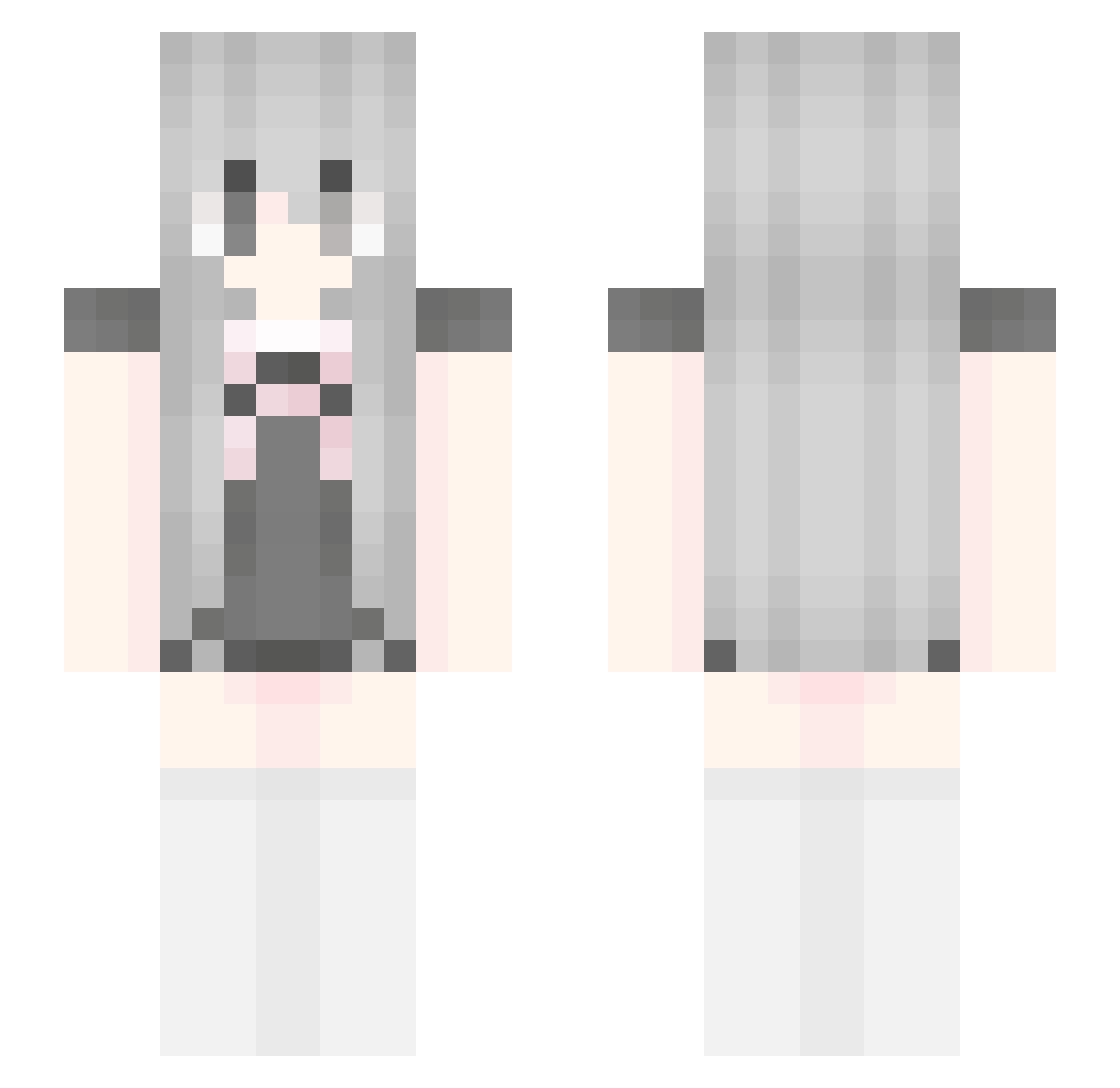 Alexiaana Minecraft skin, front and back view