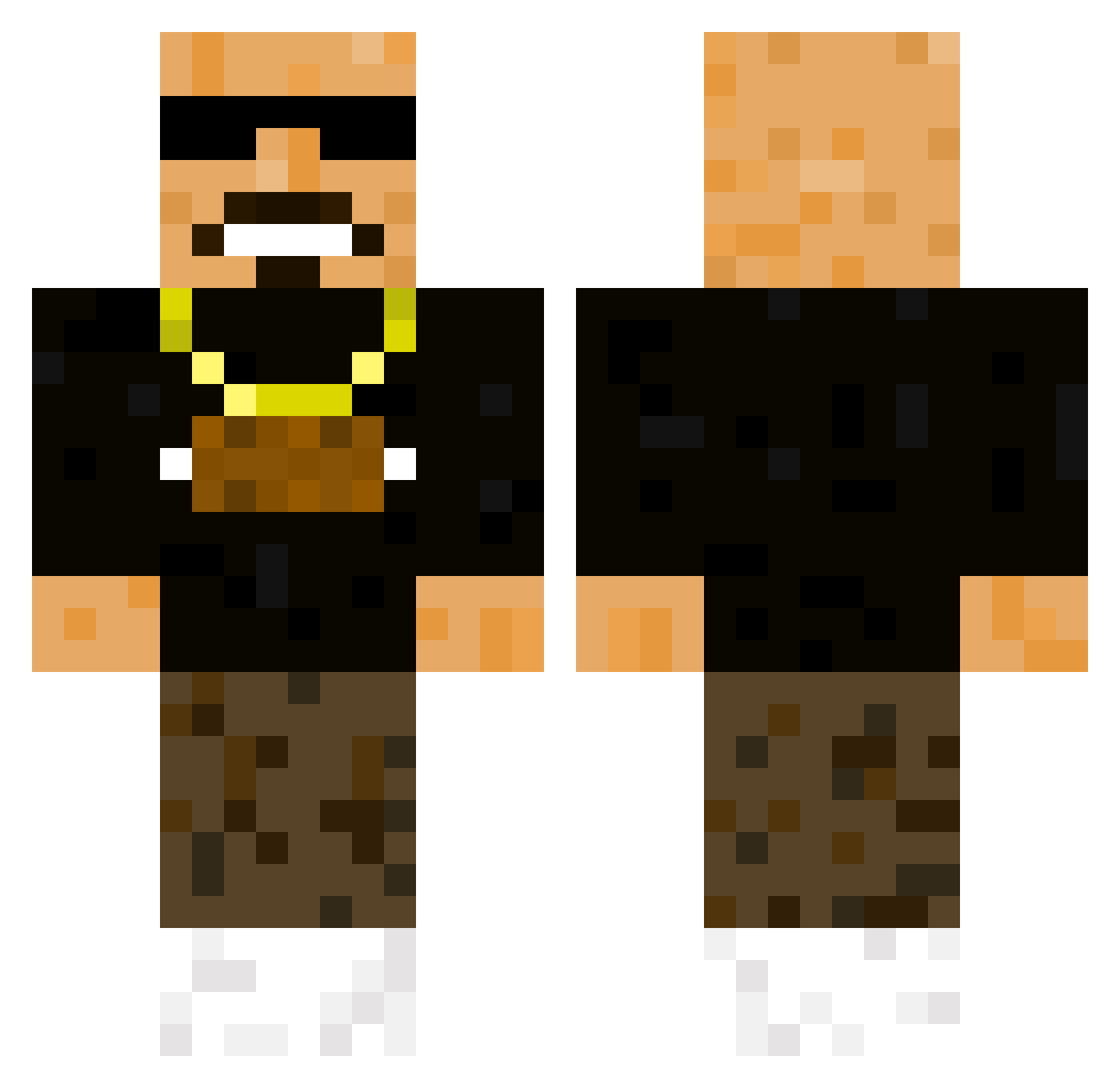 serkankcz Minecraft skin, front and back view