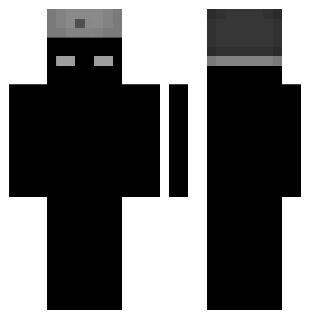 TXShadoew Minecraft skin, front and back view